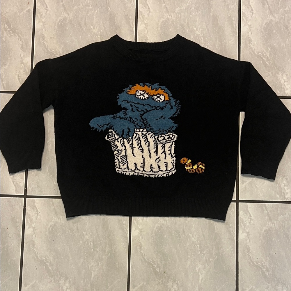 Oscar the Grouch Black Sweater Design